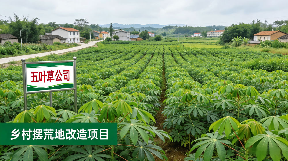 五叶草团队深入到兴宁市径南镇进行撂荒地复耕调研